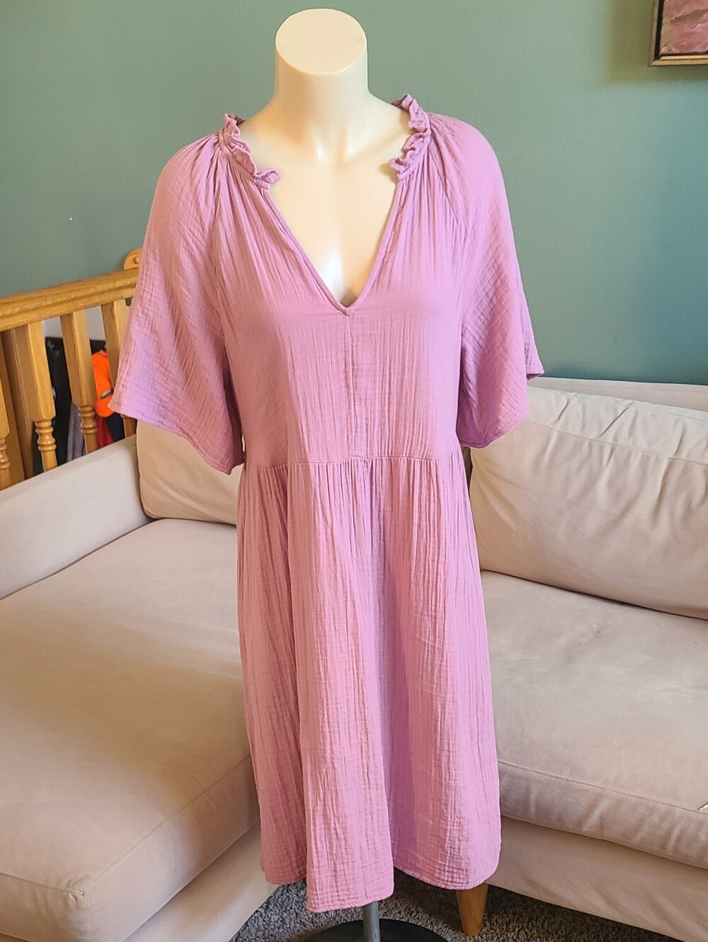 Old Navy Dusty Rose V-Neck Women’s Tunic Dress.pockets!